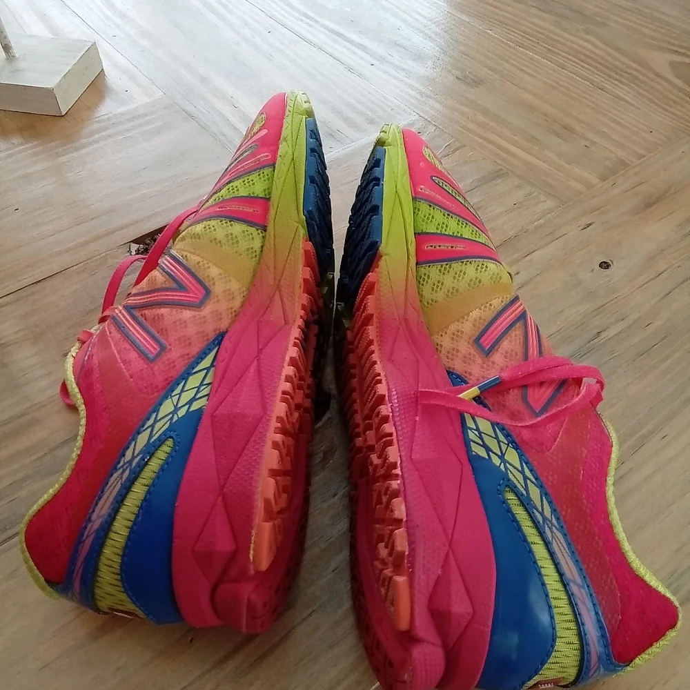 New Balance Barringer 890 Green & Pink Neon Running Shoes Size 7